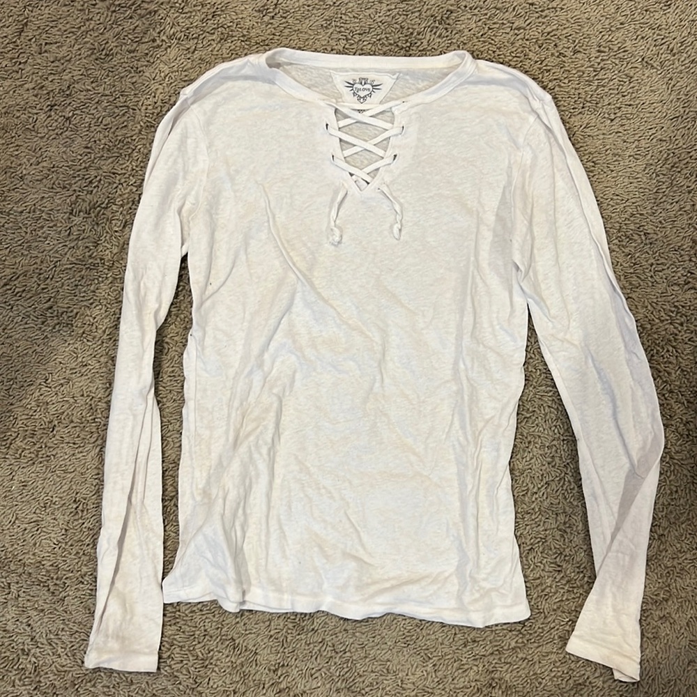 T2LOVE white long sleeve